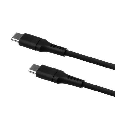 Fixed | Liquid Silicone Cable USB-C/USB-C, 2m, 60W | FIXDLS-CC2-BK