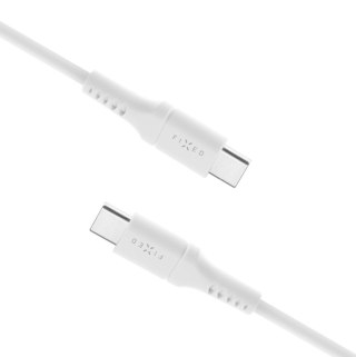 Fixed | Liquid Silicone Cable USB-C/USB-C, 2m, 60W | FIXDLS-CC2-WH