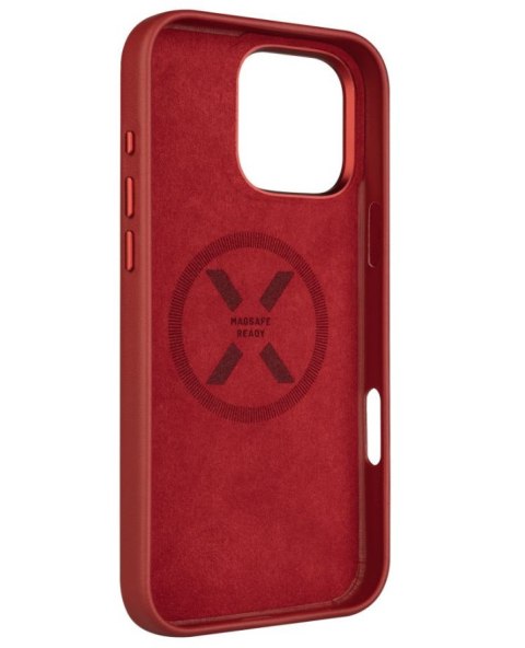 Fixed MagLeather | Back cover | Apple | iPhone 16 Pro Max | Leather | Red