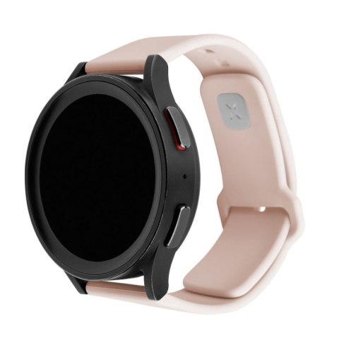 Fixed | Sporty Strap Set with Quick Release 20mm for Smartwatch | 160-235 mm | Pink | Silicone