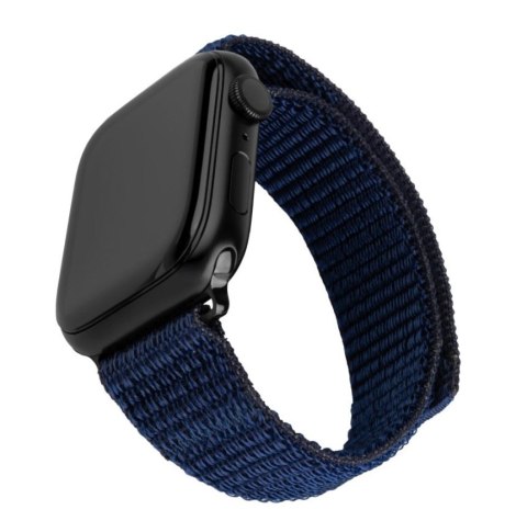 Fixed | Sporty Strap for Apple Watch 42/44/45mm | 160-210 mm | Dark blue | Nylon