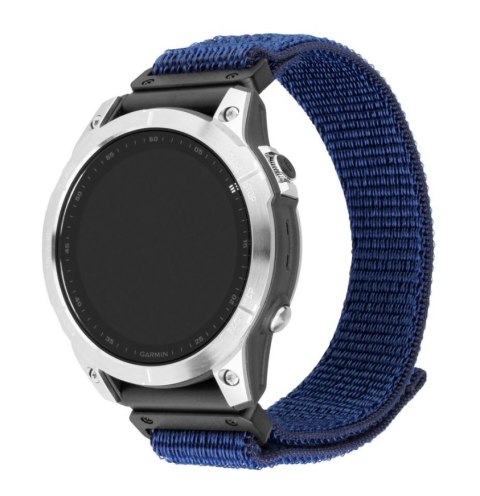 Fixed | Sporty Strap for Garmin QuickFit 22mm | 160-210 mm | Dark blue | Nylon