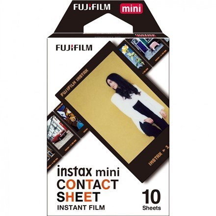 Fujifilm | Film natychmiastowy | Instax Mini Contact Sheet | 54 cm x 86 mm | Wymiary obrazu: 62 × 46 mm | Ilość 10