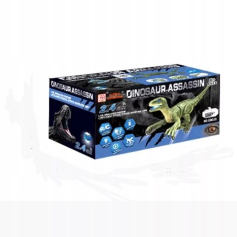 Dinozaur Velociraptor zdalnie sterowany pilot port usb dźwięki QX023