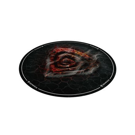 GENESIS Tellur 400 Round Lava Protective Floor Mat, 100cm, Black