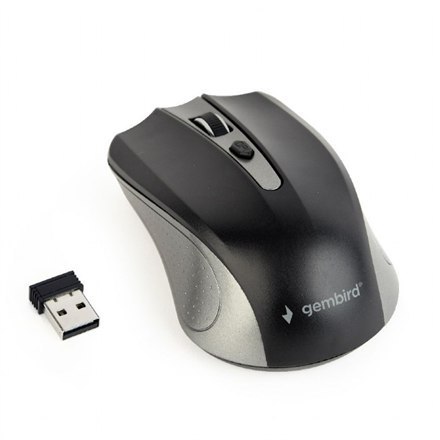 Gembird | Bezprzewodowa mysz optyczna 2,4 GHz | MUSW-4B-04-GB | Mysz optyczna | USB | Spacegrey/Black