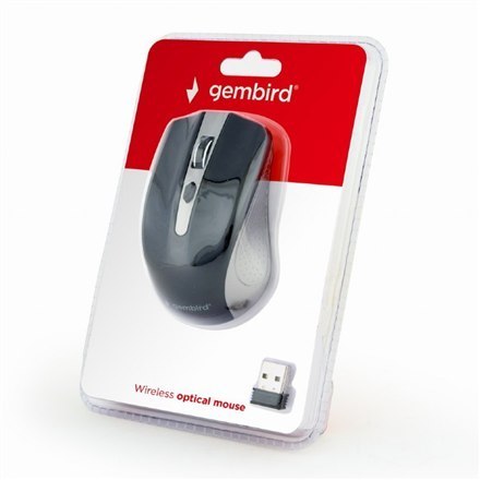 Gembird | Bezprzewodowa mysz optyczna 2,4 GHz | MUSW-4B-04-GB | Mysz optyczna | USB | Spacegrey/Black