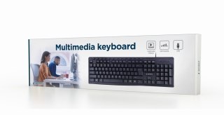 Gembird | Multimedia Keyboard | KB-UM-107 | Multimedia | Wired | US | Black | g