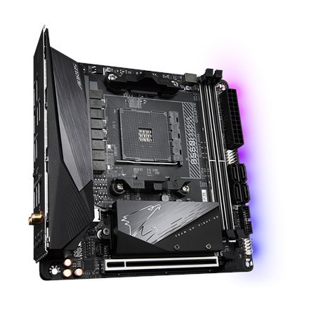 Gigabyte | B550I AORUS PRO AX 1.0 | Processor family AMD | Processor socket AM4 | DDR4 DIMM | Memory slots 2 | Chipset AMD B | M