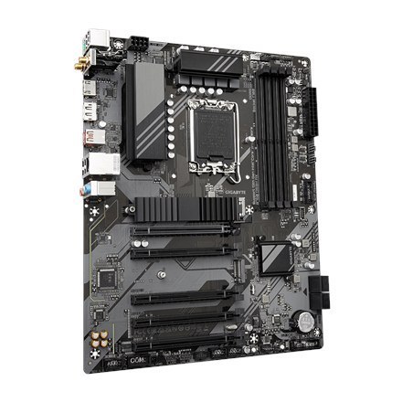 Gigabyte | B760 DS3H AX 1.x M/B | Rodzina procesorów Intel | Gniazdo procesora LGA1700 | DDR5 DIMM | Gniazda pamięci 4 | Obsługi