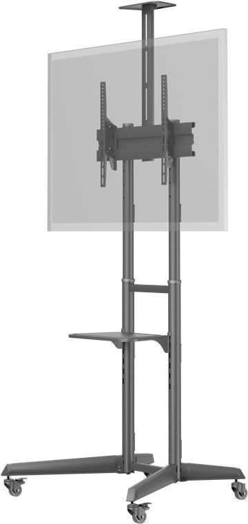 Goobay Floor stand | 59508 TV Presentation Stand Pro (Size L) | Adjustable Height, Tilt | 37-70 " | Black