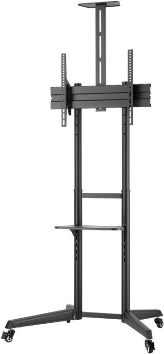 Goobay Floor stand | 59508 TV Presentation Stand Pro (Size L) | Adjustable Height, Tilt | 37-70 " | Black