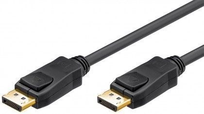 Goobay | Kabel DisplayPort | Męski | 20 pin DisplayPort | Męski | 20 pin DisplayPort | 1 m | Czarny