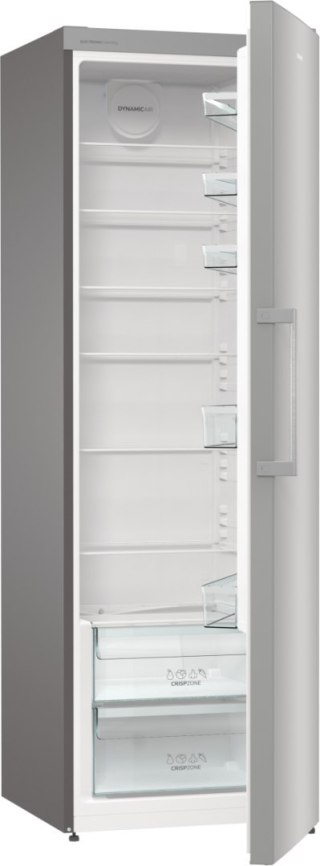 Gorenje | Chłodziarka | R619EES5 | Klasa efektywności energetycznej E | Spiżarnia | Wysokość 185 cm | 38 dB | Stal nierdzewna