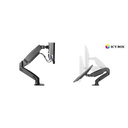 ICY BOX IB-MS303-T Monitor stand with desk mounted base for a screen size up to 27" Raidsonic