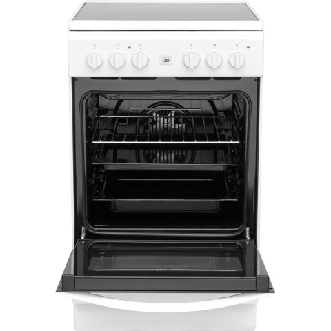 INDESIT | Cooker | IS5V8GMW/E | Hob type Vitroceramic | Oven type Electric | White | Width 50 cm | Grilling | Depth 60 cm | 57 L