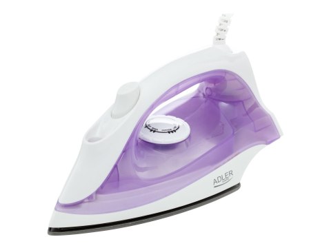 Iron | Adler | AD 5019 | With cord | 1600 W | Water tank capacity 100 ml | Continuous steam 10 g/min | Violet/White