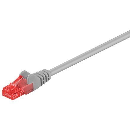 Kabel krosowy | 68449 CAT 6 U/UTP | PVC AWG 24/7 | Długość kabla: 15 m | Szary