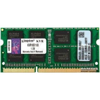 Kingston | 8 GB | DDR3 | 1600 MHz | Notebook | Zarejestrowany Nie | ECC Nie