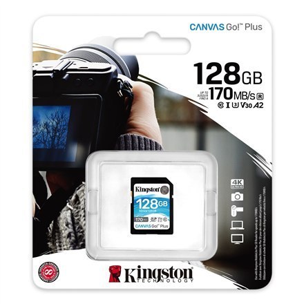 Kingston | Canvas Go! Plus | 128 GB | SD | Pamięć flash klasy 10