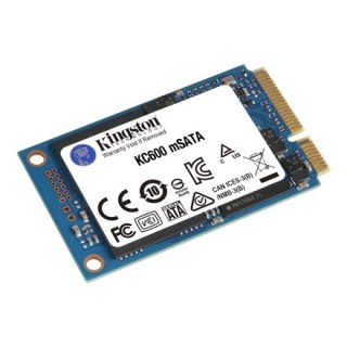 Kingston | KC600 | 1000 GB | Format SSD | Interfejs SSD mSATA | Prędkość odczytu 550 MB/s | Prędkość zapisu 520 MB/s