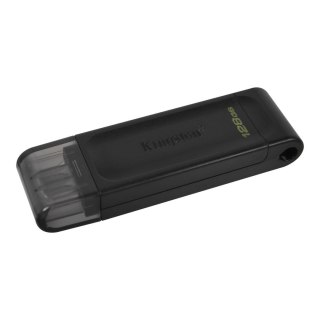 Kingston | Pamięć flash USB | DataTraveler 70 | 128 GB | USB 3.2 Gen 1 Type-C | Czarny