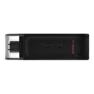 Kingston | Pamięć flash USB | DataTraveler 70 | 256 GB | USB 3.2 Gen 1 Type-C | Czarny