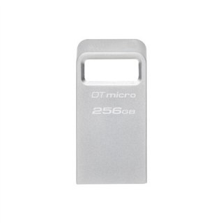 Kingston | USB 3.2 Flash Drive | DataTraveler micro | 256 GB | USB 3.2 | Silver