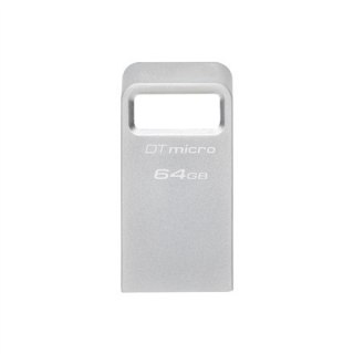 Kingston | USB 3.2 Flash Drive | DataTraveler micro | 64 GB | USB 3.2 | Silver