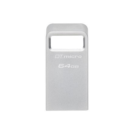 Kingston | USB 3.2 Flash Drive | DataTraveler micro | 64 GB | USB 3.2 | Silver