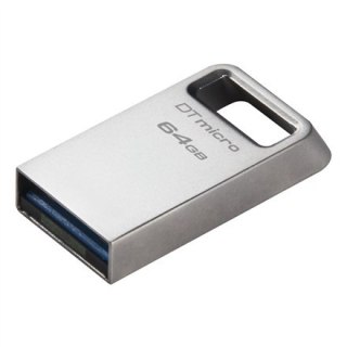 Kingston | USB 3.2 Flash Drive | DataTraveler micro | 64 GB | USB 3.2 | Silver