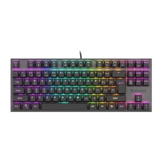 Klawiatura Mechaniczna do Gry Genesis THOR 303 TKL z Podświetleniem RGB LED, Klawiatura Gamingowa, Layout US, Kolor Czarny, Prze