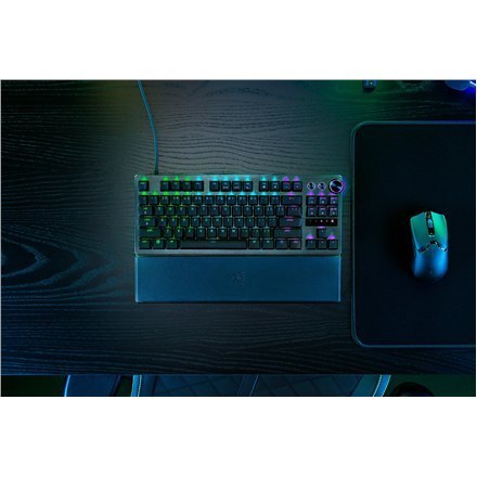 Klawiatura do gier Razer Huntsman V3 Pro Tenkeyless, Przewodowa, Nordic, Czarna, Optyczna Analogowa