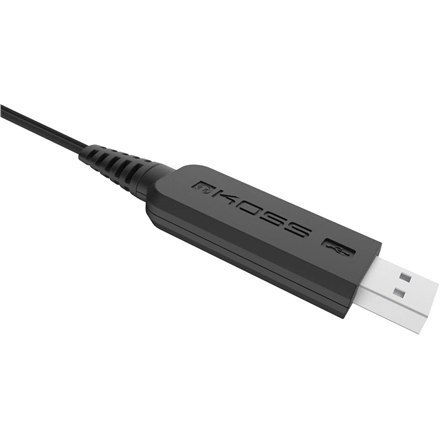 Koss | CS300 | Słuchawki komunikacyjne USB | Przewodowe | Nauszne | Mikrofon | Redukcja szumów | Czarny