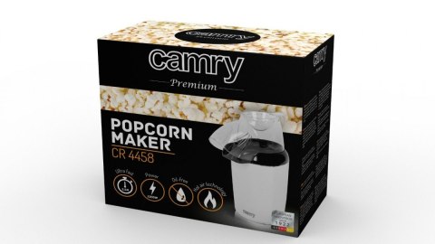 Kuchenka do popcornu Camry o mocy 1200 W z gwarancją 24 miesiące