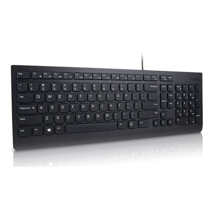 Lenovo | Essential | Essential Wired Keyboard Litewska | Standardowa | Przewodowa | LT | 1,8 m | Czarna | Przewodowa | 570 g