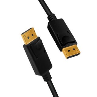 Logilink | Kabel DisplayPort | Męski | 20 pin DisplayPort | Męski | 20 pin DisplayPort | 1 m | Czarny