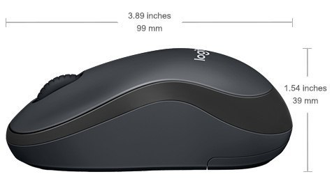 Logitech | Mysz | M220 SILENT | Bezprzewodowa | USB | Węgiel