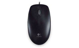 Logitech | Myszka | B100 | Przewodowa | Czarna