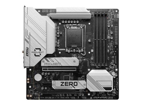 MSI B760M PROJECT ZERO | Processor family Intel | Processor socket LGA1700 | DDR5 | Supported hard disk drive interfaces SATA, M