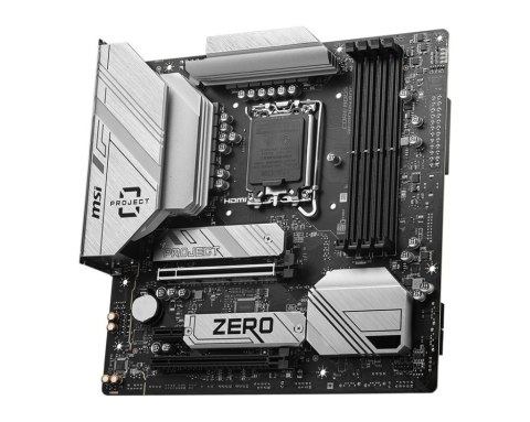 MSI B760M PROJECT ZERO | Processor family Intel | Processor socket LGA1700 | DDR5 | Supported hard disk drive interfaces SATA, M