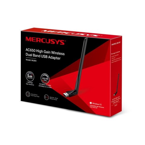 Mercusys | Karta sieciowa | IEEE 802.11b | IEEE 802.11a | IEEE 802.11g | IEEE 802.11n | IEEE 802.11ac | USB 2.0