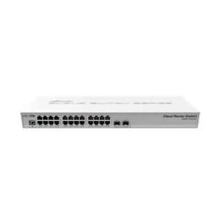 MikroTik | Cloud Router Switch CRS326-24G-2S+RM | Zarządzany L3 | Do montażu w szafie | Porty 1 Gb/s (RJ-45) w liczbie 24 | Port