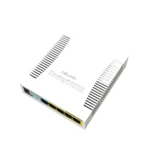 MikroTik | Cloud Router Switch | RB260GSP | 1000 Mbit/s | Porty Ethernet LAN (RJ-45) 5 | 12 miesięcy