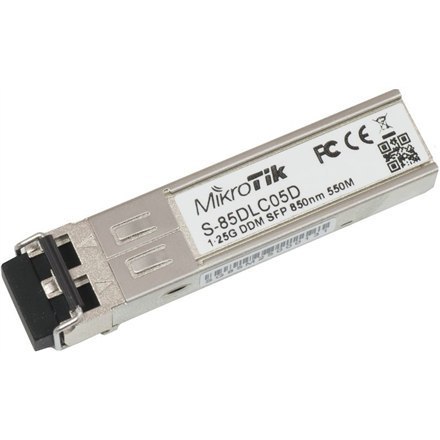 MikroTik | S-85DLC05D | SFP | Wielomodowy Kabel Światłowodowy | Dual LC | 10/100/1000 Mbit/s | Długość Fali 850 nm | Maksymalna