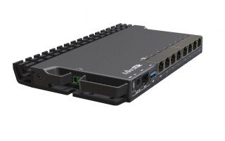 MikroTik Wired Ethernet Router RB5009UG+S+IN, Quad core 1.4 GHz CPU, 1xSFP+, 7xGigabit LAN, 1x2.5G LAN, 1xUSB, Can be powered in