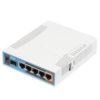 MikroTik | hAP ac | RB962UiGS-5HacT2HnT | 802.11ac | 2.4/5.0 | 1300 Mbit/s | 10/100/1000 Mbit/s | Ethernet LAN (RJ-45) portów 5