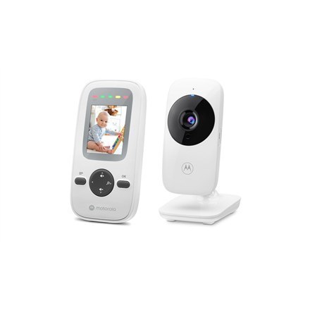 Motorola | Video Baby Monitor | VM481 2.0" | Kolorowy ekran o przekątnej 2.0"; Wskaźnik poziomu dźwięku LED; Noktowizor na podcz