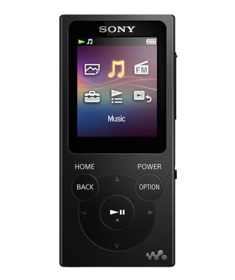 Odtwarzacz MP3 Sony Walkman NW-E394B z radiem FM, 8 GB, czarny Sony | Odtwarzacz MP3 z radiem FM | Walkman NW-E394B | Pamięć wew