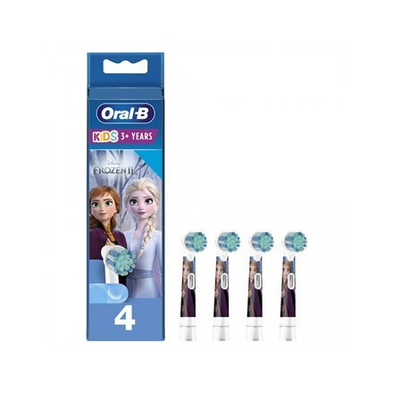 Oral-B | EB10 4 Frozen II | Wymiana szczoteczki do zębów | Główki | Dla dzieci | Liczba główek szczoteczki w zestawie 4 | Liczba